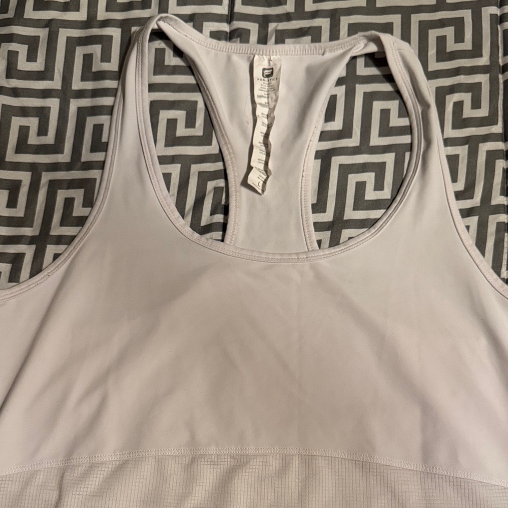 Fabletics Women’s White Racerback Tank Top - Picture 4 of 6